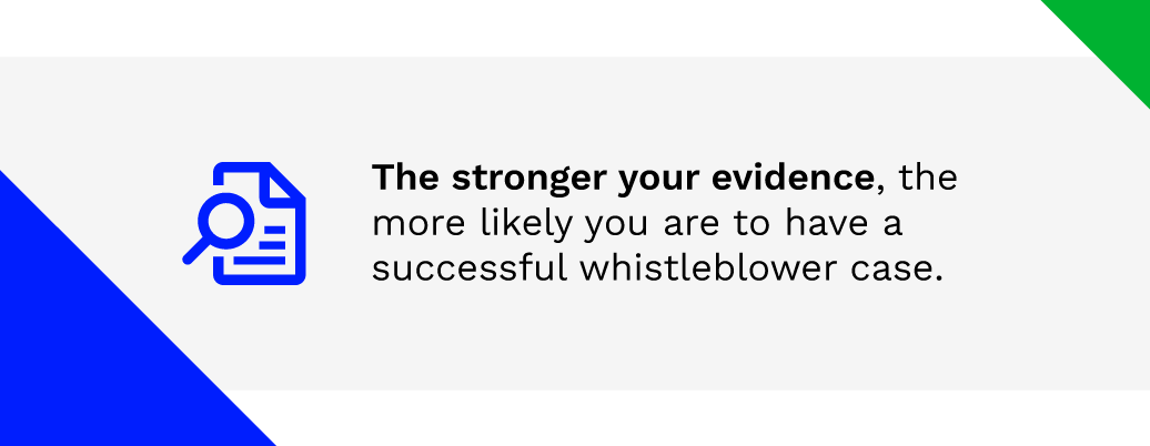 A graphic illustrating the importance of strong evidence in legal cases